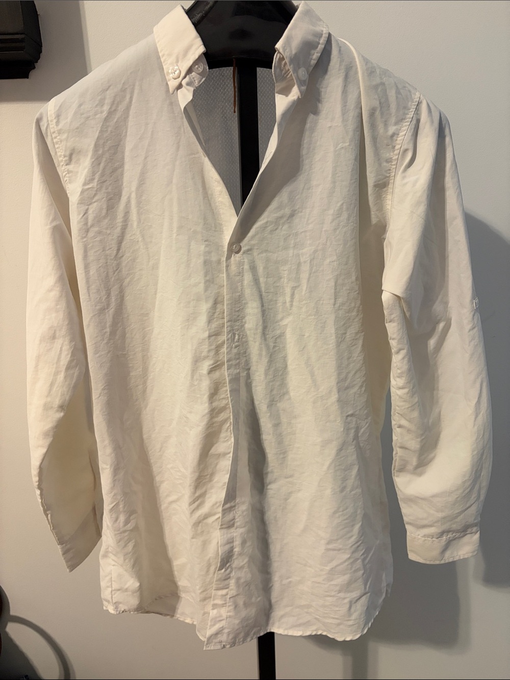 Lightweight Off-White Shirt Jacket